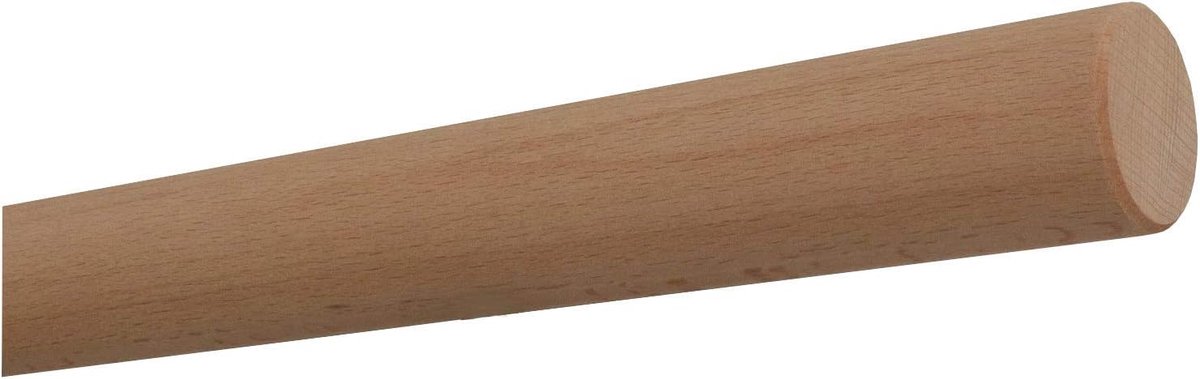 Onbehandelde Beuken Houten Leuning 30-500 cm - Wandleuning Geen Houder