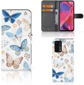 Étui avec cartes pour OPPO A54 5G | A74 5G | Papillon A93 5G