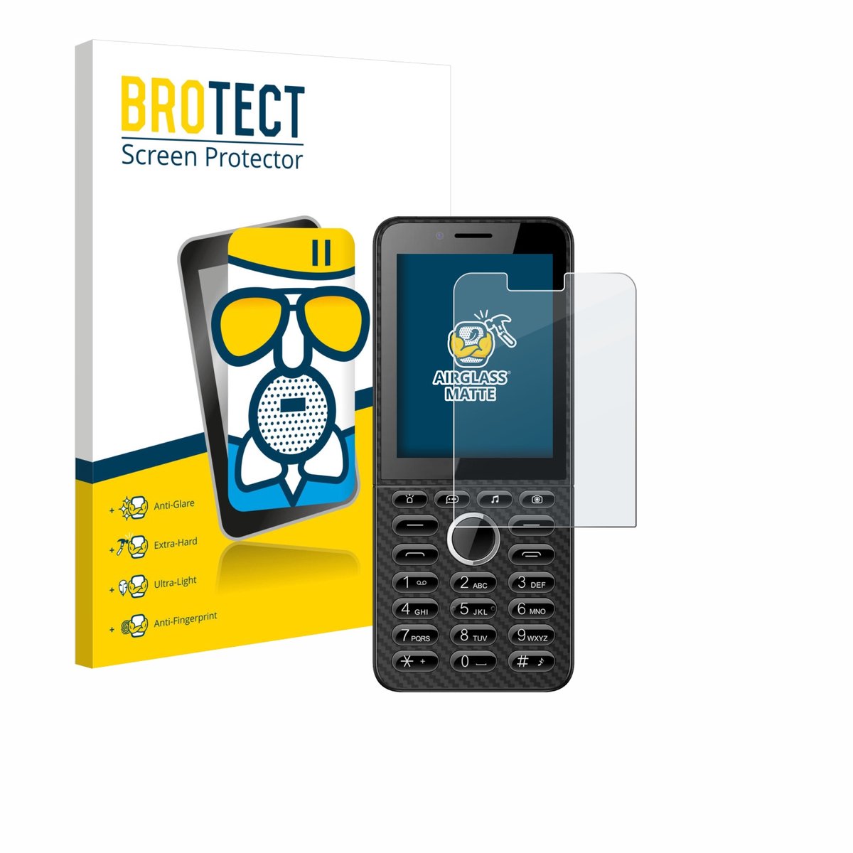 BROTECT - Screenprotector voor Energizer E288S - Folie Beschermfolie Beschermglas matte
