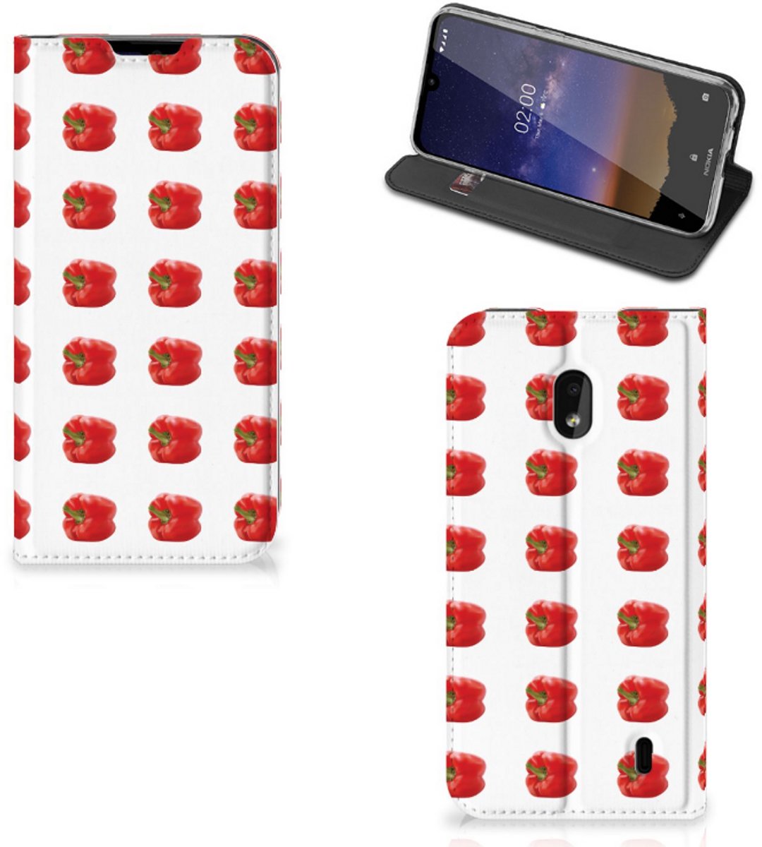 Nokia 2.2 Flip Style Cover Paprika Red