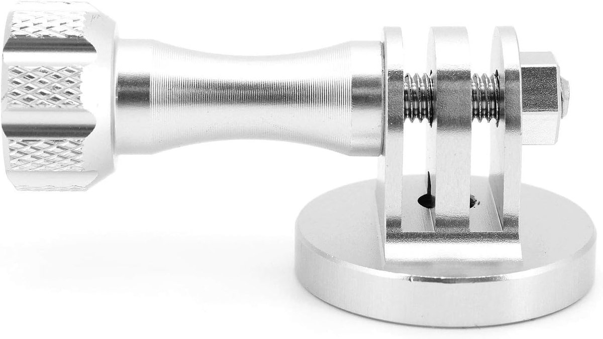 Geïntegreerde Statiefadapter voor Actiecamera's - Metalen Schroef voor Stabilizer - Zilver