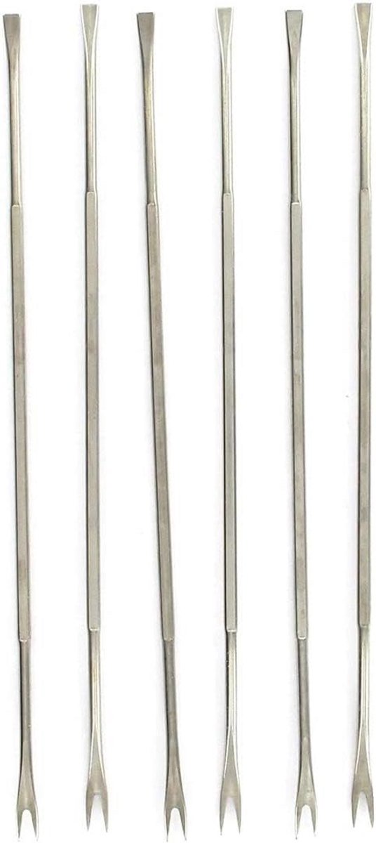 Zeevruchtelepels RVS 19 cm - 6 Stuks
