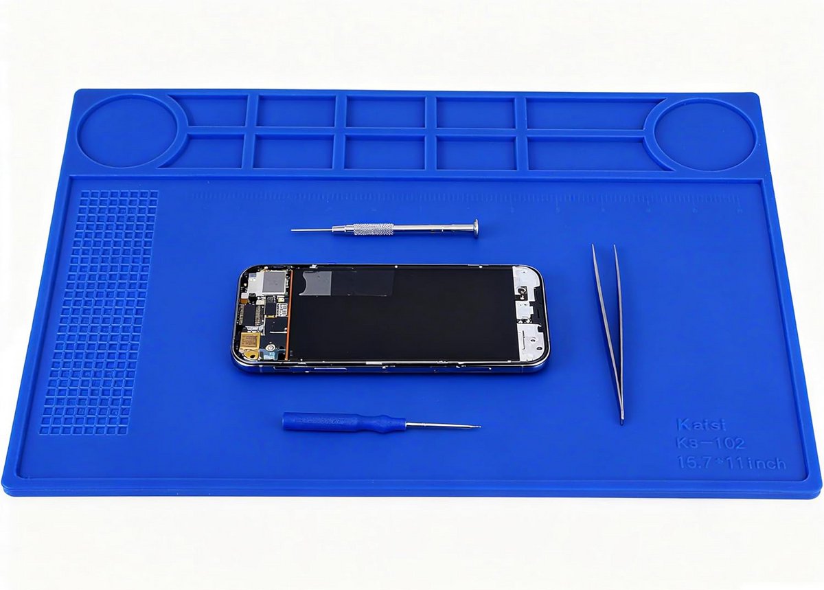 Hittebestendige Siliconen Reparatiewerkmat voor Elektronica - 15,7" x 11"