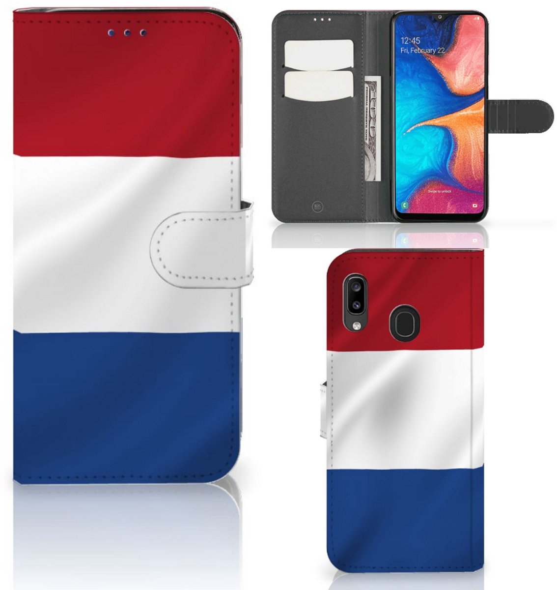 Samsung Galaxy A30 Bookstyle Case Nederlandse Vlag
