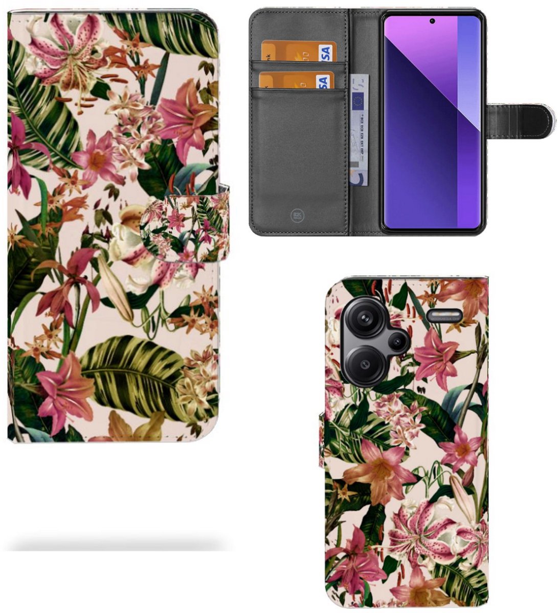 Xiaomi Redmi Note 13 Pro Plus Hoesje Flowers