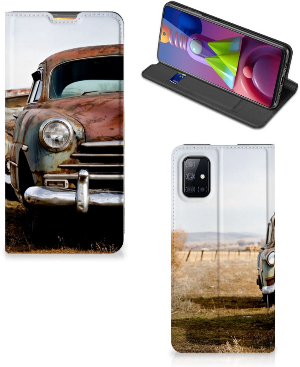 Samsung Galaxy M51 Stand Case Vintage Auto
