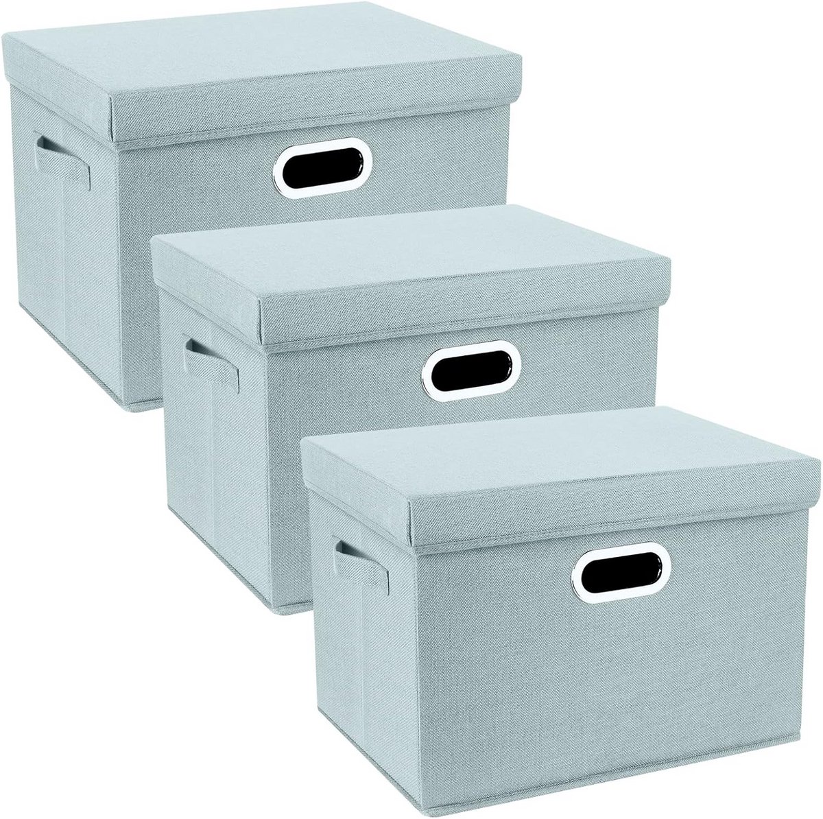 Opvouwbare Opbergdozen Set van 3 - 44x30x29 cm, Duurzaam en Wasbaar