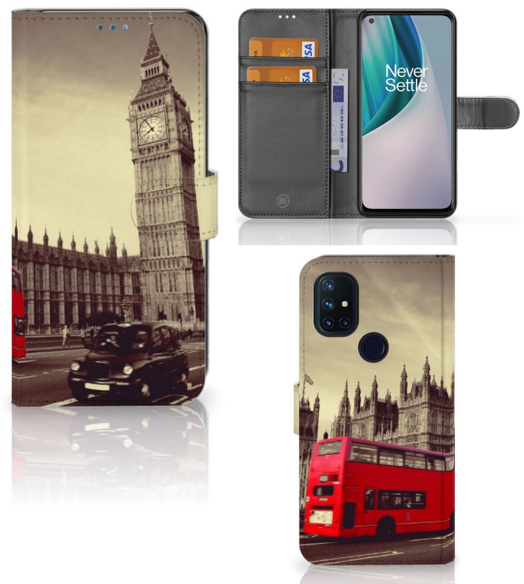 OnePlus Nord N10 Flip Cover Londen