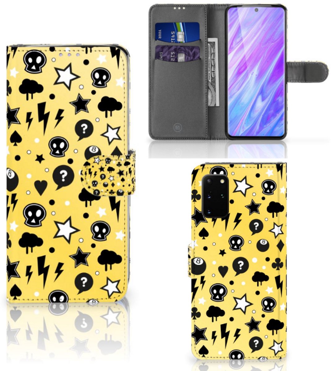 Telefoonhoesje met Naam Samsung Galaxy S20 Plus Punk Geel