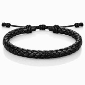 Brede leren armband heren – Milez