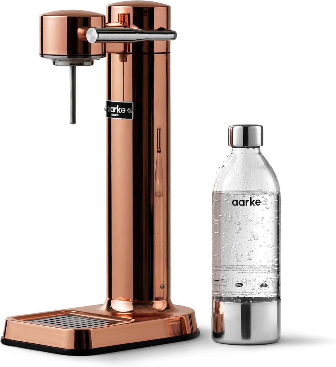 Bruiswatermaker met Fles in Koperkleur