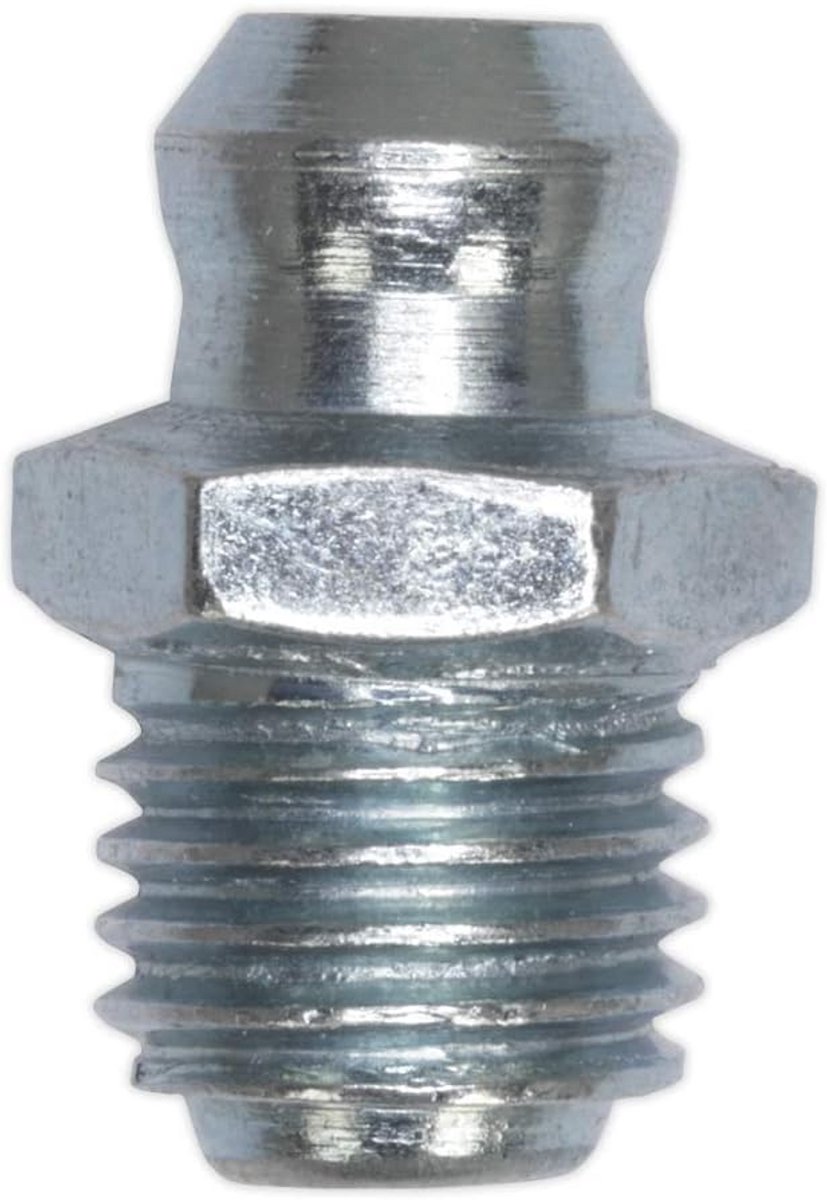 Vetnippel Recht M8 x 1,25 mm Pak van 25 Stuks