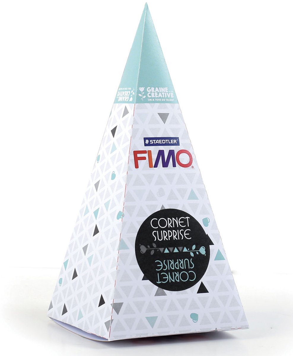 GRAINES CREATIVES - Fimo cactus verrassingszakje blauw 17 x 7 cm modelleerset
