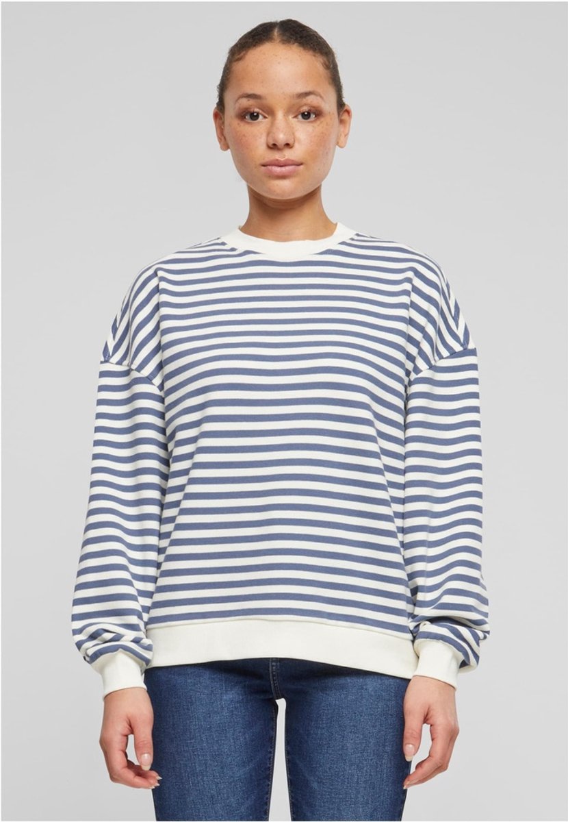 Urban Classics Oversized Striped Crewneck sweater/trui XS Beige