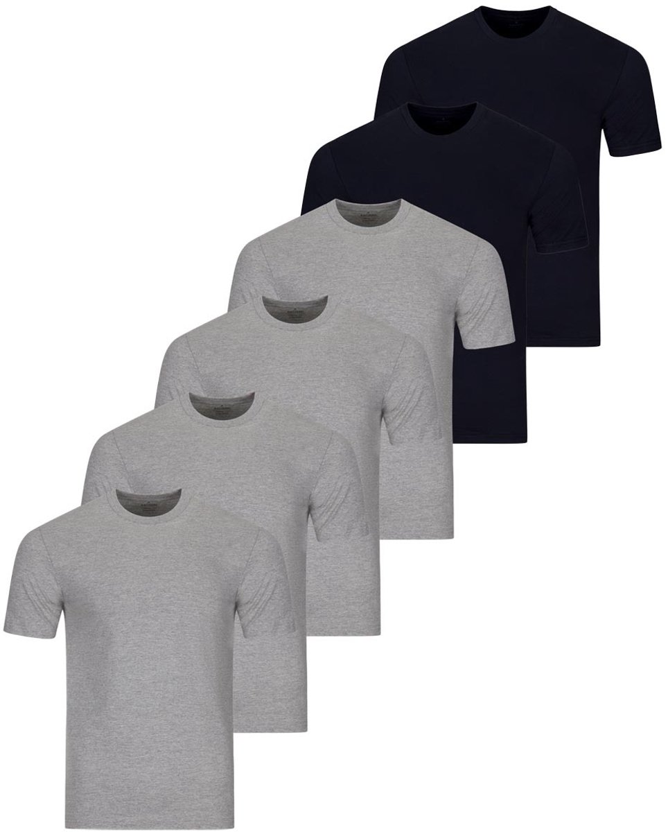 RAGMAN Heren onder t-shirts 6 pack Basic