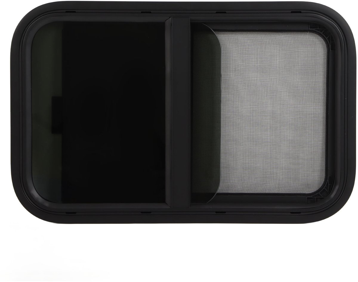 Schuifraam Aluminium 645x415mm - Insectenscherm, Waterdicht, Camper/Caravan