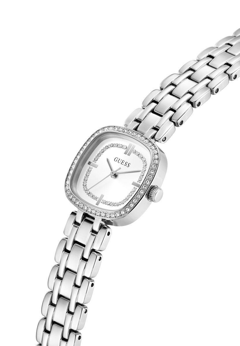 Guess Hazel Quartz Analoog Horloge Silver Tone Kast: 100% Roestvrij Staal | Armband: 100% Roestvrij Staal 25 mm GW1018L1, GW1018L2, GW1018L3, GW1018L4, GW1018L5, GW1018L6