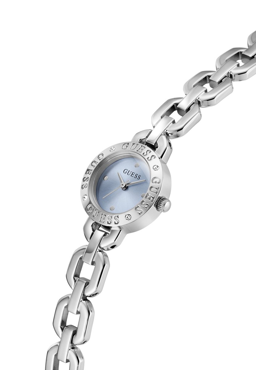 Guess Siren Quartz Analoog Horloge Silver Tone Kast: 100% Roestvrij Staal | Armband: 100% Roestvrij Staal 23 mm GW1019L1, GW1019L2, GW1019L3, GW1019L4