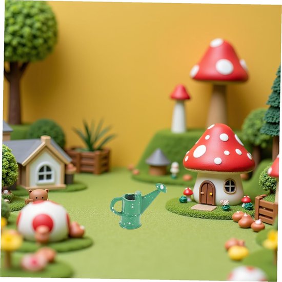 Miniatuur Tuingereedschap Set - Poppenhuis Tuinaccessoires - Creatief DIY - Gedetailleerd Ontwerp - 10 Stuks - Diverse Kleuren — afbeelding 5