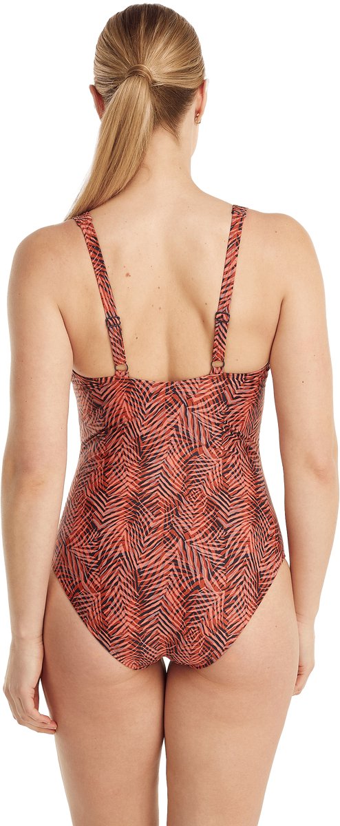 Ten Cate badpak soft cup shape summer leaves navy voor Dames | — afbeelding 4