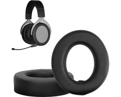 kwmobile 2x oorkussens geschikt voor Corsair HS50 HS60 HS60 Pro HS70 HS70 Pro HS75 - Earpads voor koptelefoon in zwart