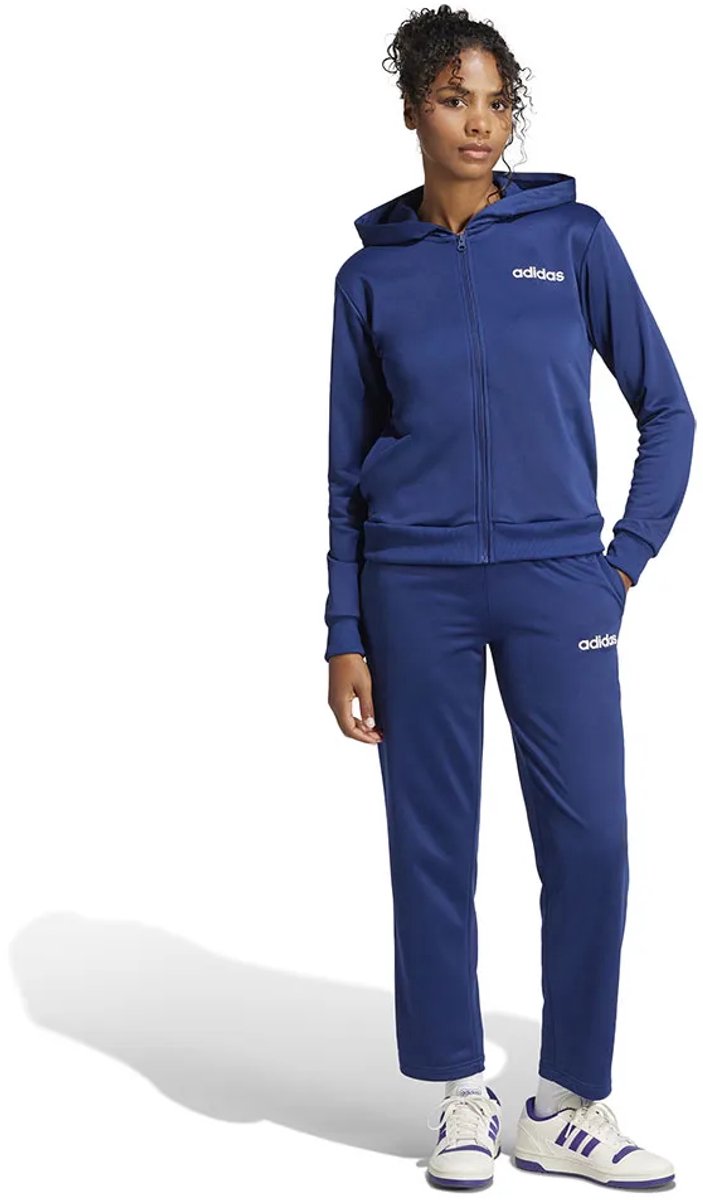 Adidas Essentials Linear Trainingspak Vrouw Blauw