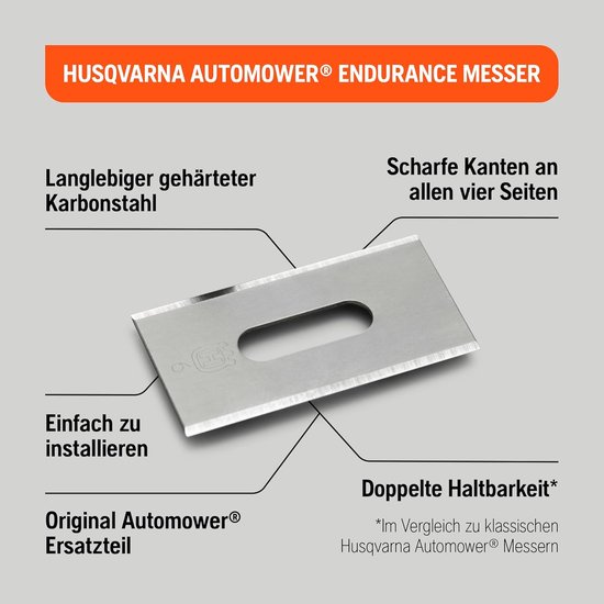 Husqvarna- Endurance mesjes - robotmaaier (6 stuks) van Husqvarna — afbeelding 3
