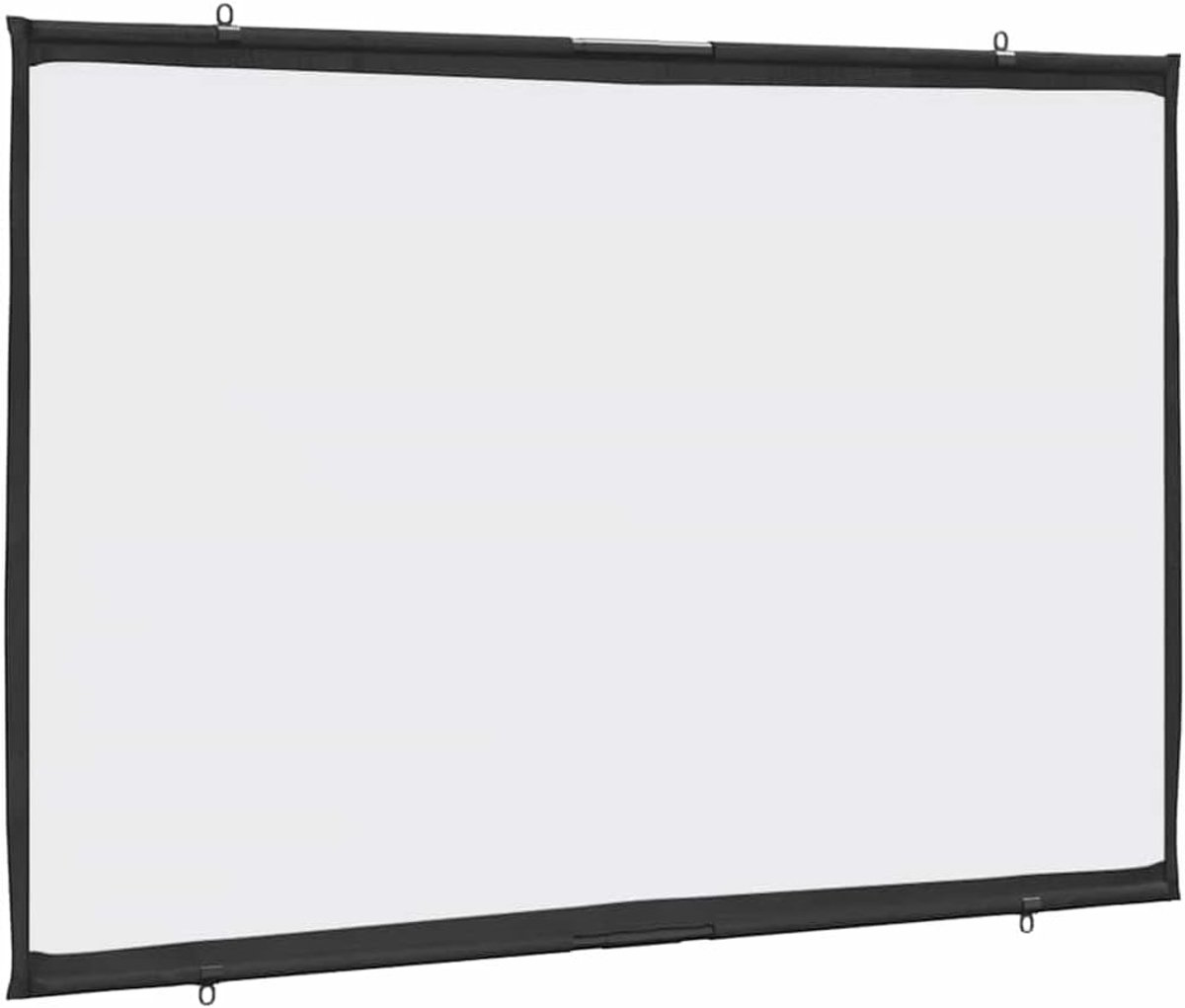 Projectiescherm Wandmontage - Presentatiescherm - Thuisbioscoop - Mat Schermoppervlak - 16:9 Beeldverhouding - Wit