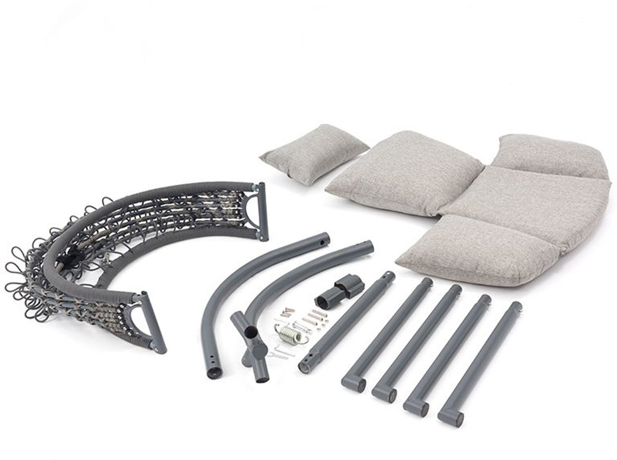Sens-Line Lisa hangstoel - Metaal - 103cm - Zwart