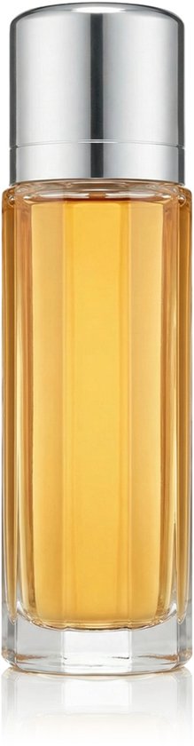 Calvin Klein Escape parfumfles van 100 ml met zilverkleurige dop op witte achtergrond.