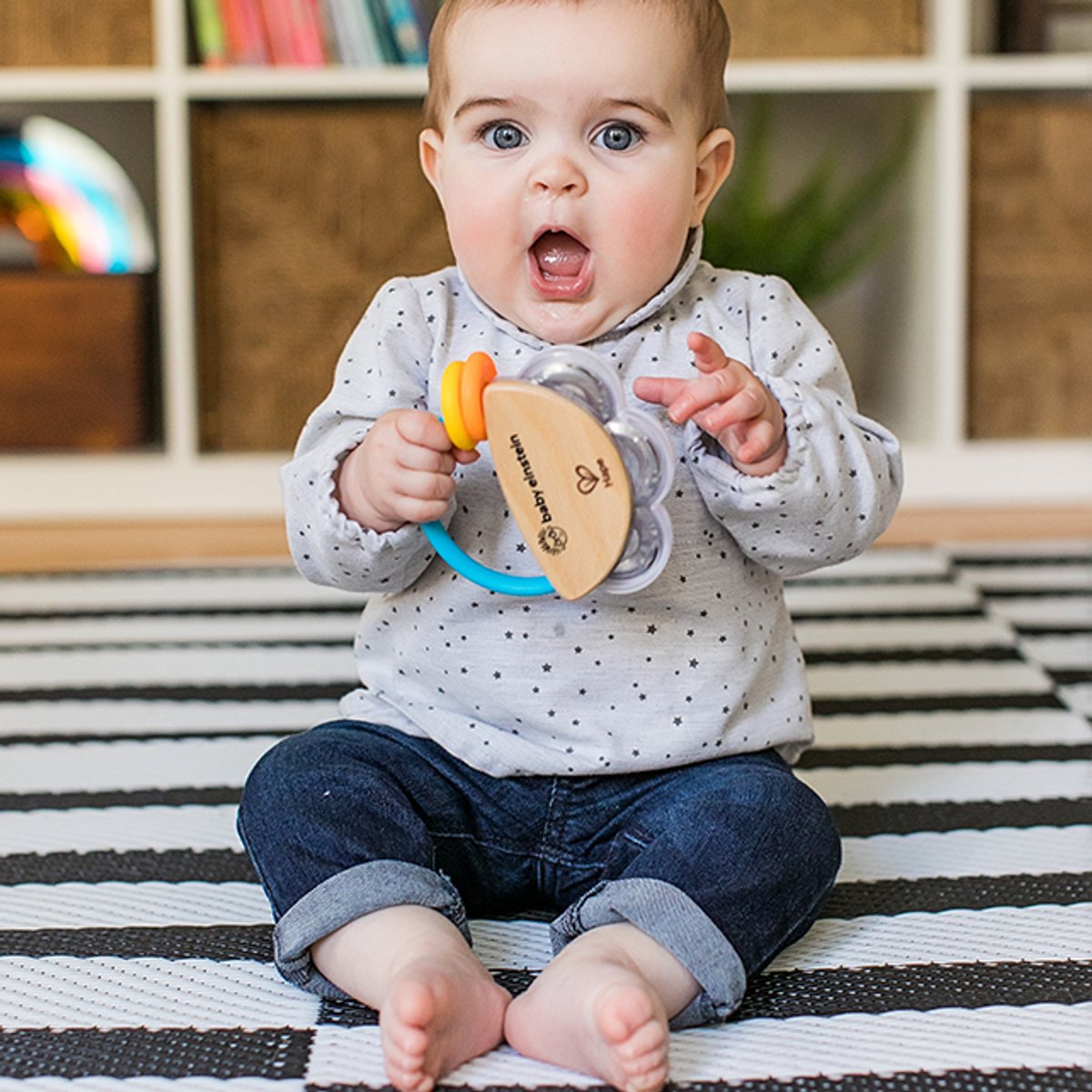 Hape - Baby Einstein - Mini Tamboerijn - vanaf 3 maanden — cadeau in Spellen & Speelgoed - foto 7