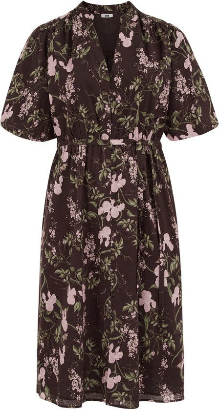 WE Fashion Dames midi jurk met print – Curve