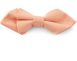 Puntige Zalmroze Basic Vlinderdas
