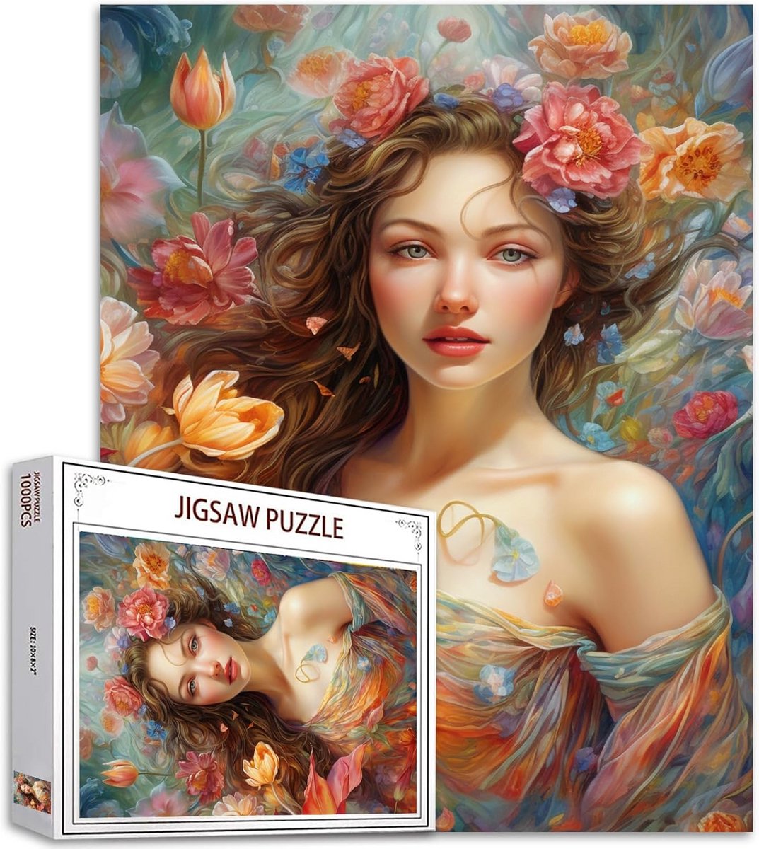 1000-Delige Puzzel voor Volwassenen met Bloemenontwerp - Perfecte Stukken voor Familieplezier