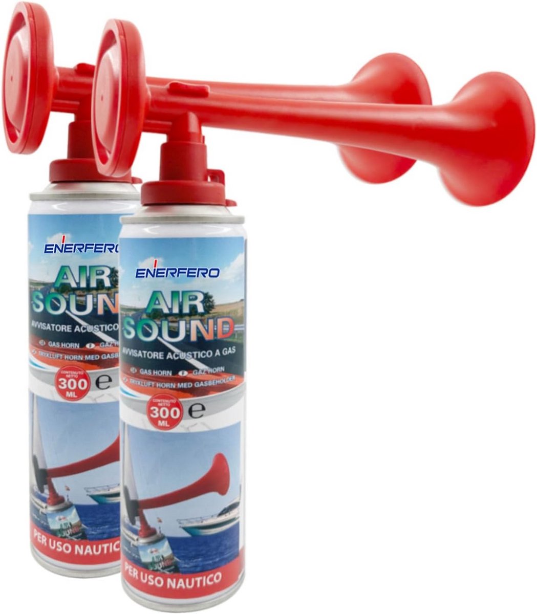 Draagbare Luchthoorn Set - 2 Stuks 300ml Signaalhoorns voor Evenementen