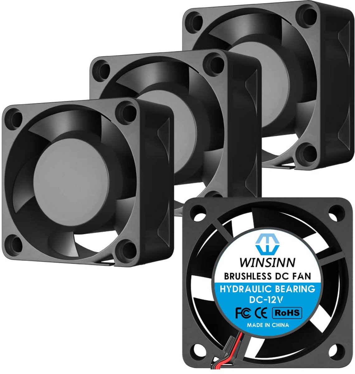4-Pack 40mm 5V Koelventilatoren Compacte 40x20mm Ventilator voor Elektronica en PC
