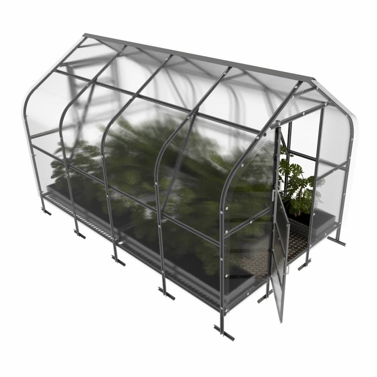 Klasika Serre de jardin en polycarbonate 2,5x4m 10m² Drop
