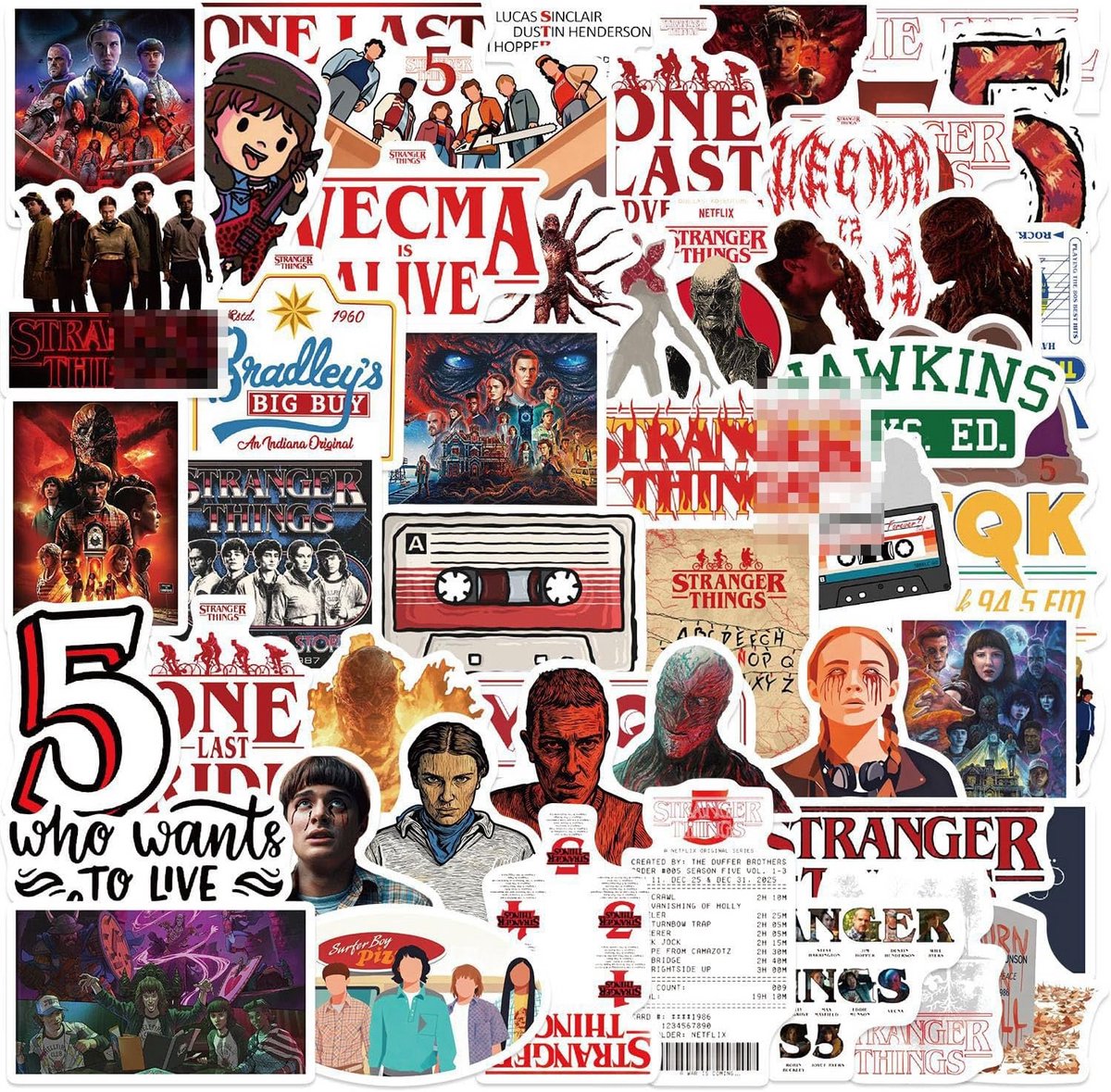 50 Grappige Vinyl Stickers voor Waterflessen, Laptop en Telefoon