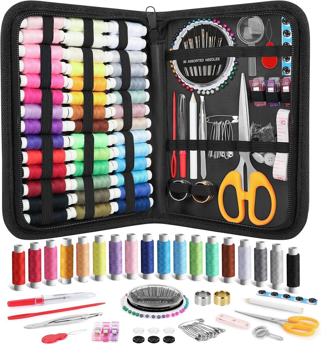 Complete Naaiset met Alle Essentiële Naaiaccessoires voor Thuis en Onderweg