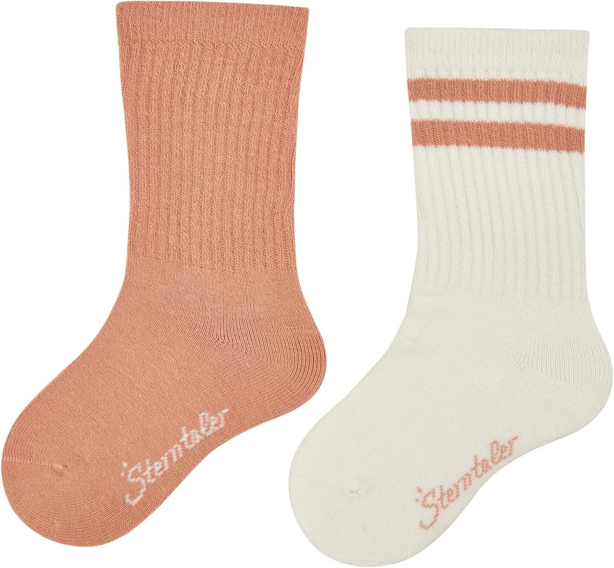 Dubbelpak Baby Enkel- en Sportsokken met Ribpatroon en Ademend Materiaal
