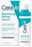 CeraVe Resurfacing Retinol Serum met Encapsulated Retinol. Wit met blauwe accenten.
