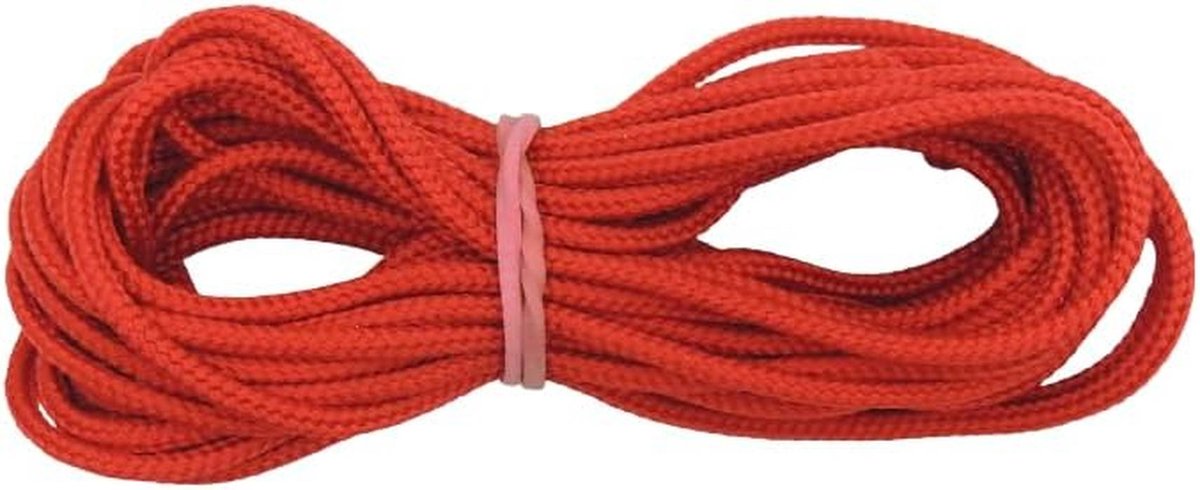 Gevlochten Nylon Touw Rood voor Oude Comtoise Klokken 2mm Dikte
