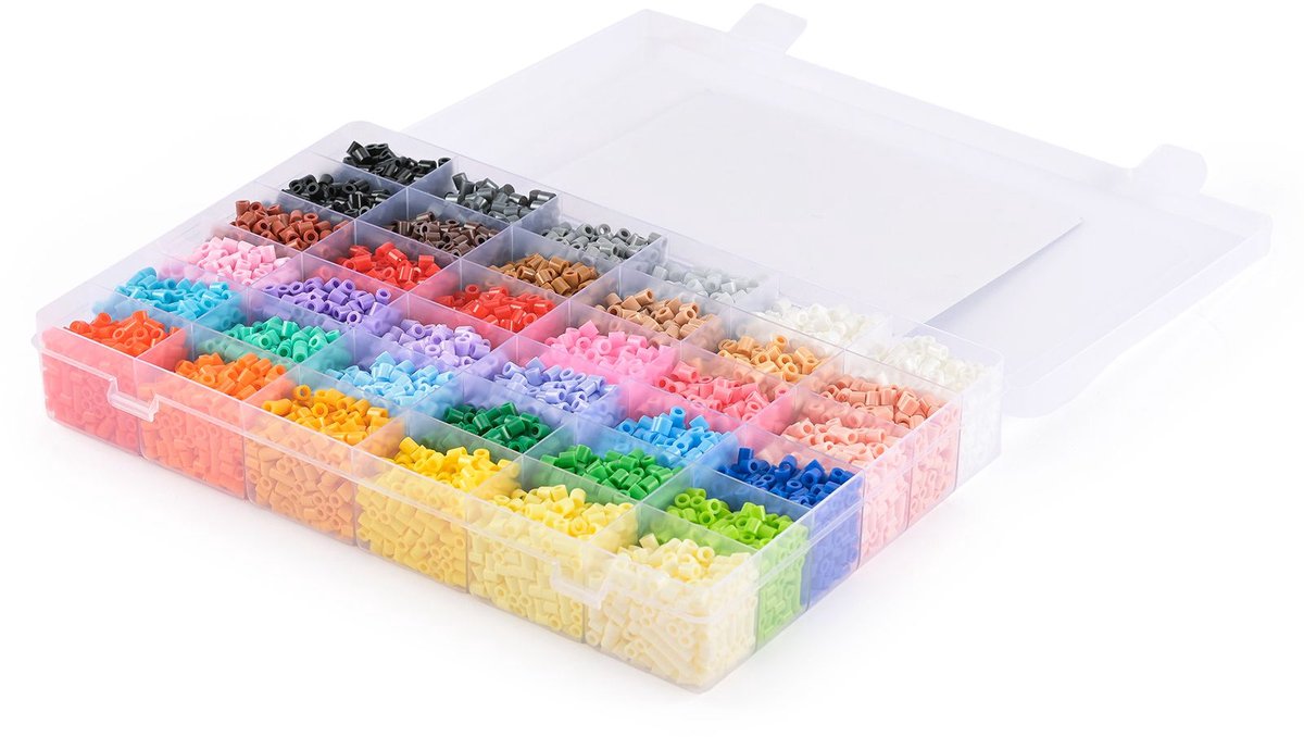 Vaessen Creative Strijkkralen Set - 5 mm - Assortiment - 36 kleuren - 12.000 stuks — afbeelding 9