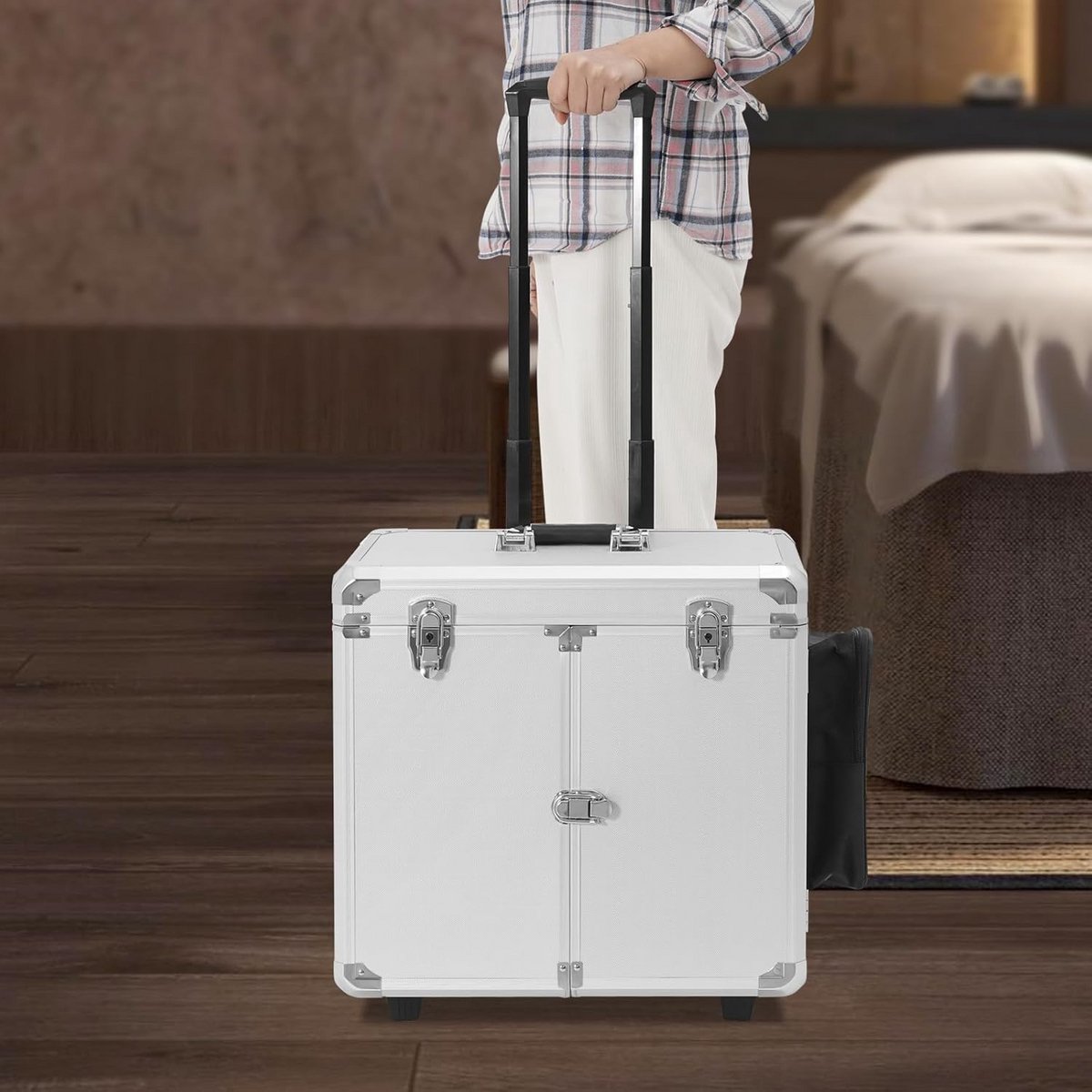 Verrijdbare Multifunctionele Trolley voor Pedicure en Cosmetica met Grote Opslag
