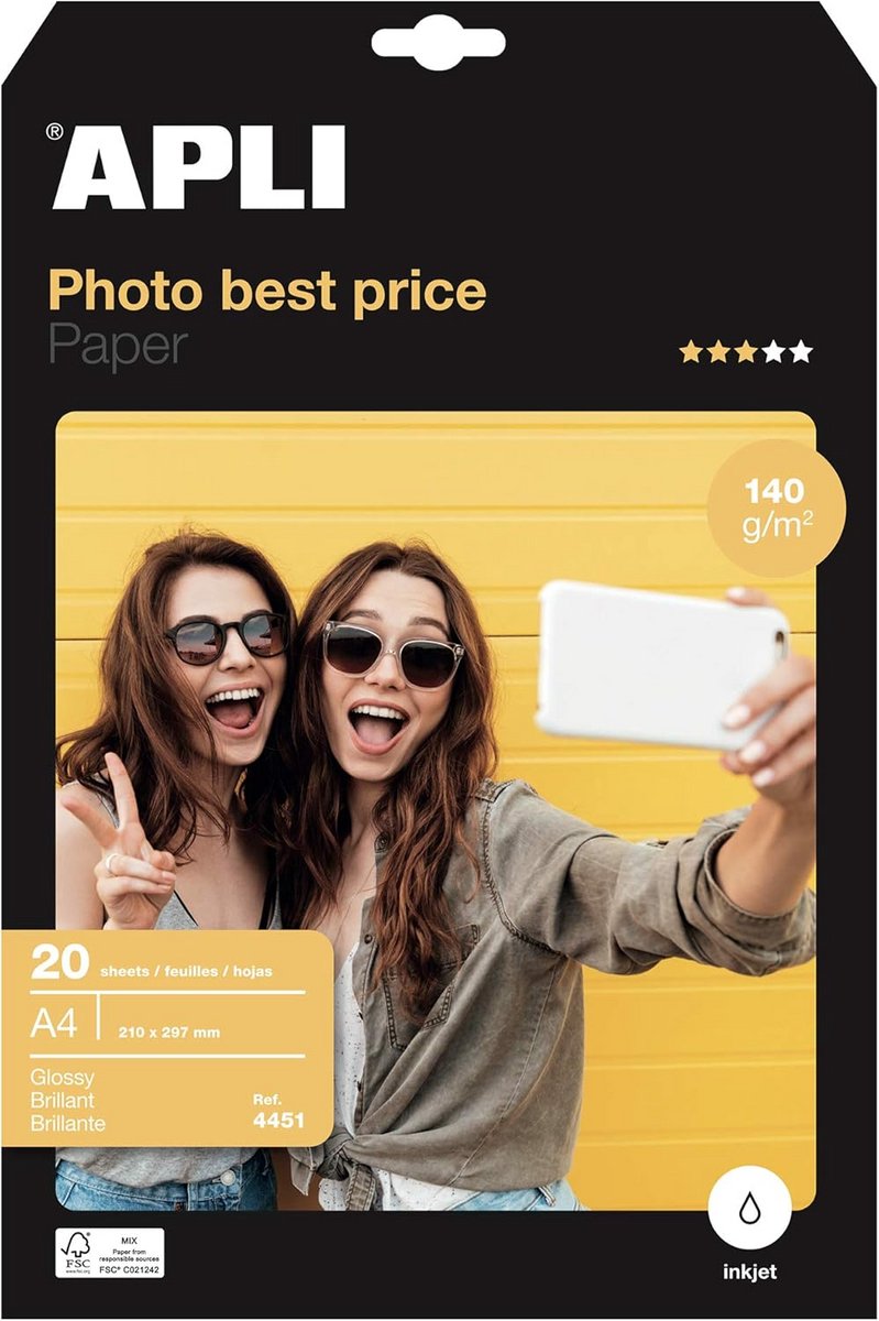 A4 Fotopapier 135 g/m² - 20 Vel - Geschikt voor Hoge Kwaliteit Prints