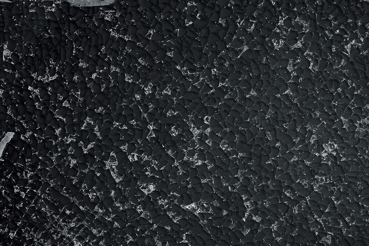 Zwarte Mozaïek Plaat van Glas met Crackle Effect voor DIY en Decoratie
