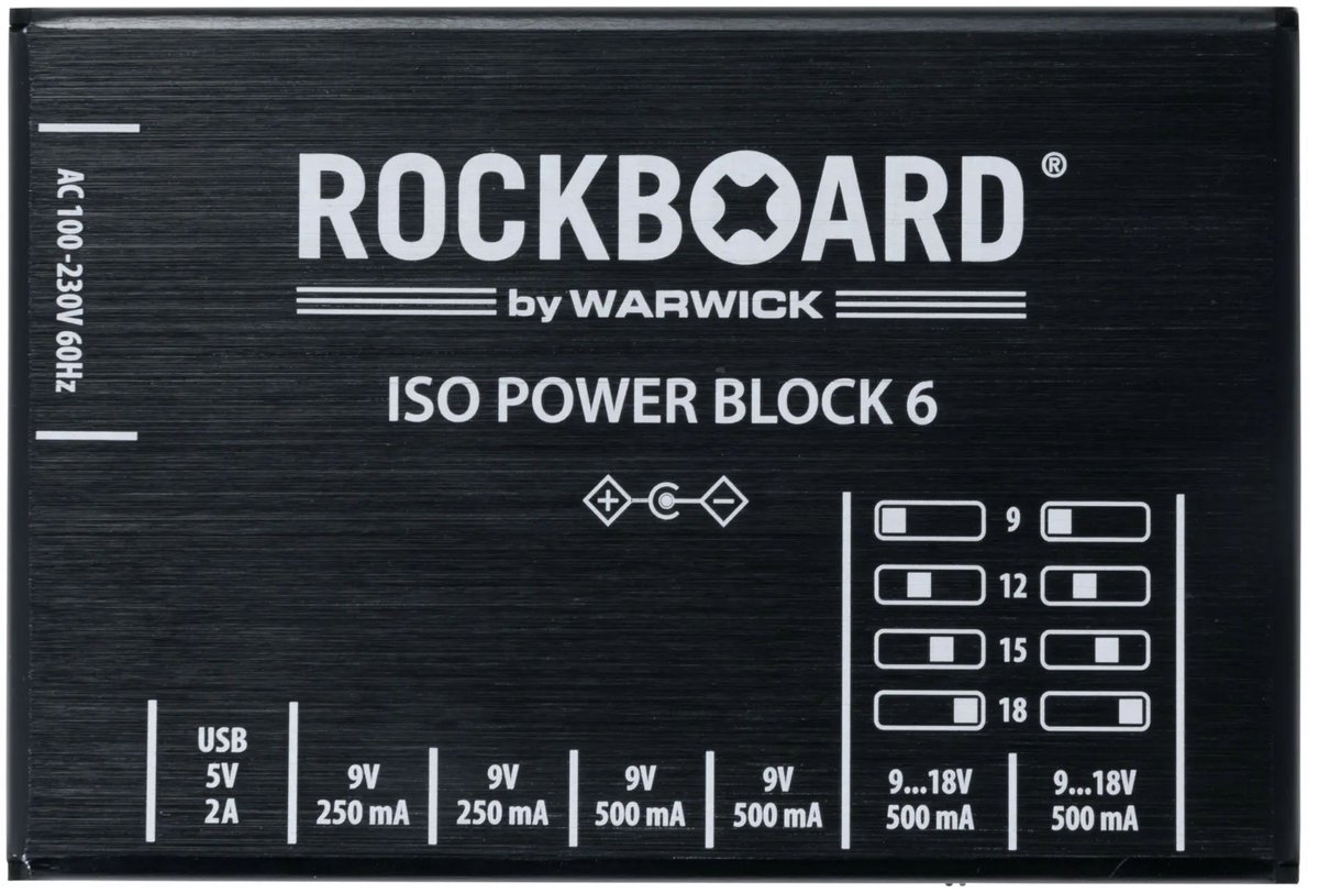 Rockboard ISO Power Block 6 IEC - Voedingseenheid voor effect-units