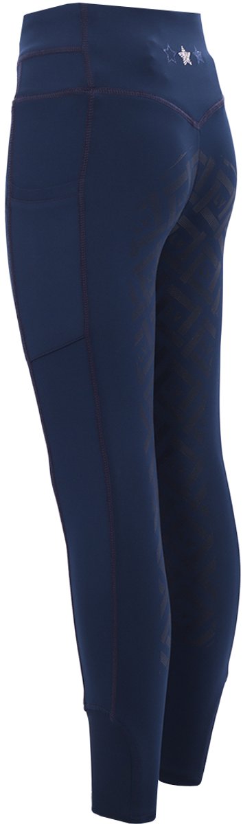 La Valencio Paardrijlegging La Valencio Lvxombo Full Grip Kids Donkerblauw - 176