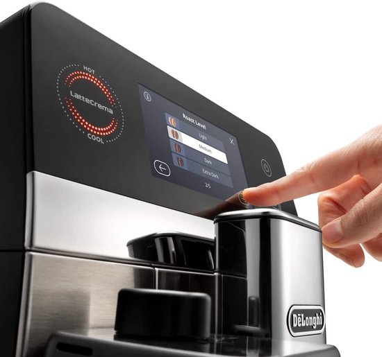 De'Longhi Eletta Ultra - volautomatische espressomachine met 50 recepten - LatteCrema Hot & Cool en Silent Technology - Metaal - ECAM470.85.MB