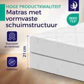 Premium Matras 180 x 200 cm - Hoogte 21cm - Pocketvering matras met 7 zones - Ergonomisch – Stevig – Hypoallergeen - Ademend